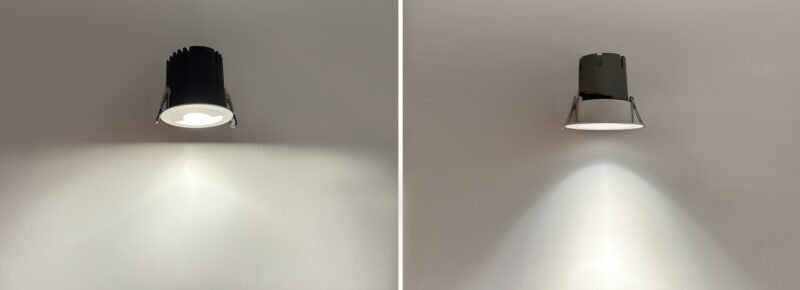 Đèn Spotlight phân cực 10W, chóa đen