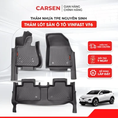 Thảm Lót Sàn Xe Vinfast VF6 - Chống Nước, Không Mùi, Ngăn Bụi Bẩn 16 1 5