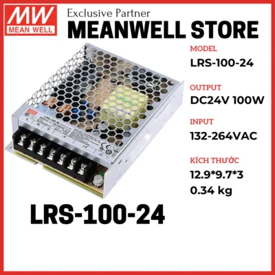 Nguồn Meanwell 24V, LRS-100-24, Nguồn Tổ Ong Sử Dụng Trong Tự Động Hoá, Đèn Led, Camera, Nguồn Máy In, Nguồn Thang Máy 10 NguNguon Meanwell LRS 100 24 ra doi tro thanh thiet bi huu ich nham ho tro va cung cap nguon dien on dinh dam bao tang suat va hieu qua lam viec cho cac nha may cong nghiep