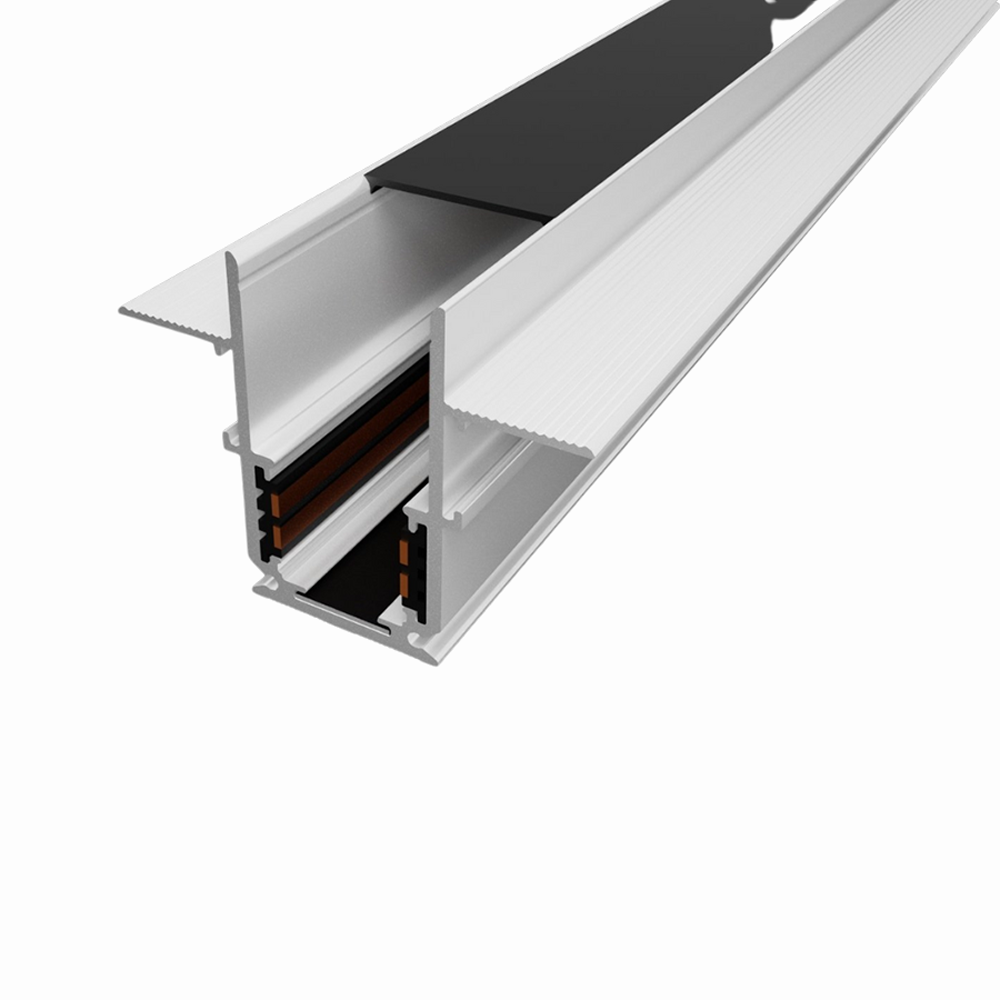 Ray nam châm âm trần màu đen 1m 4 Ray nam châm âm trần màu đen 1m - Ảnh 3