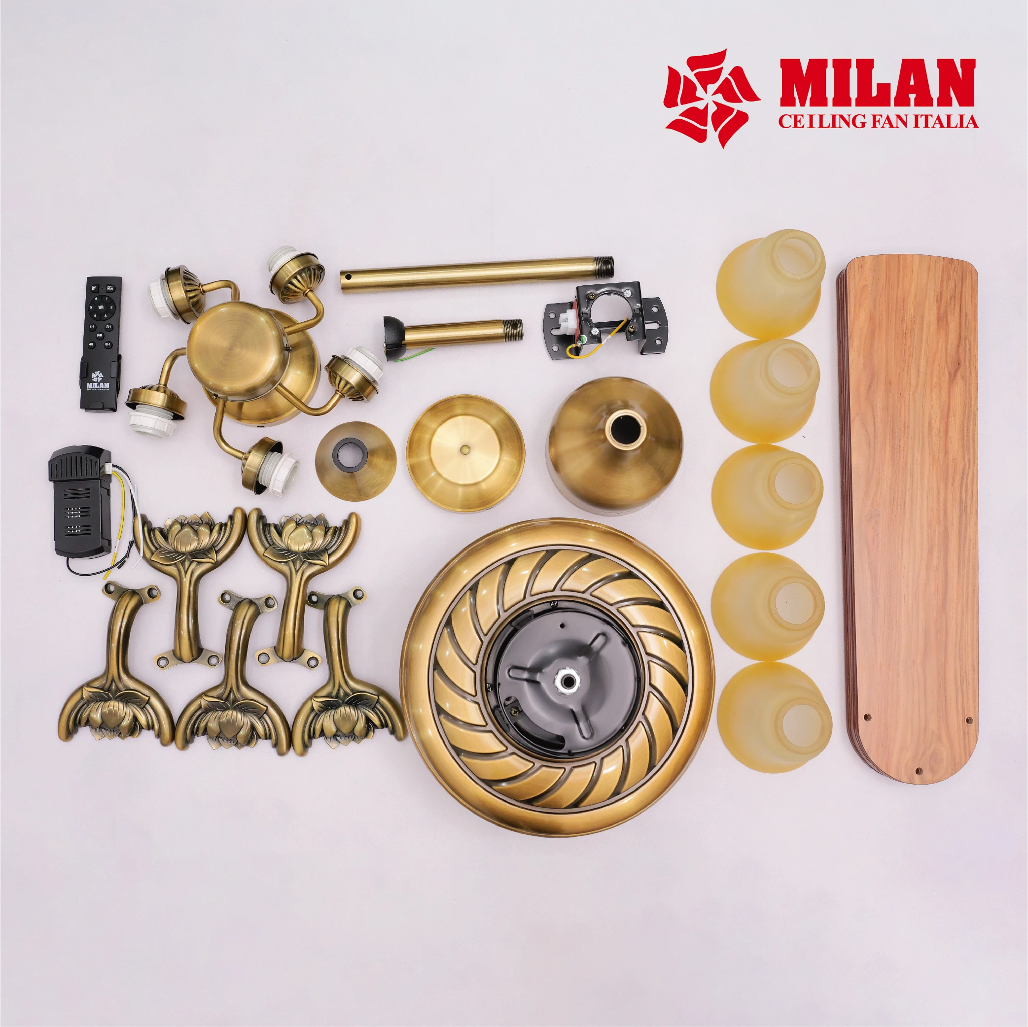 Quạt Trần Đèn Chùm 5 Cánh FY503 5 Quạt Trần Đèn Chùm 5 Cánh FY503 - Ảnh 3