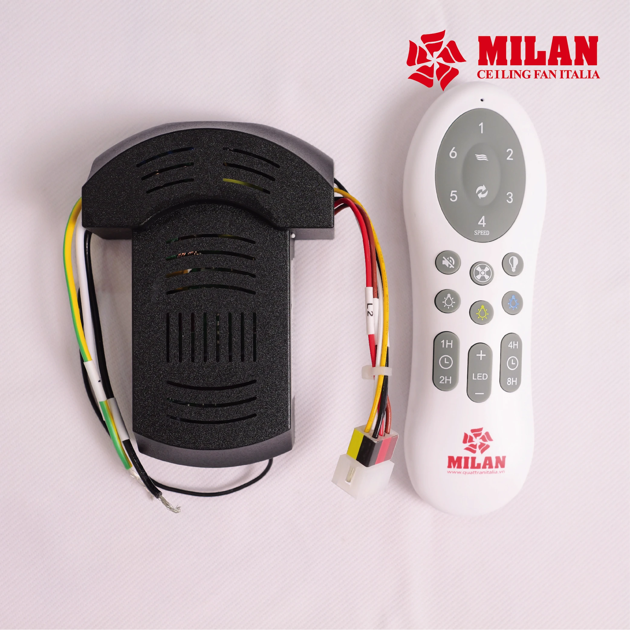 Quạt Trần Đèn 5 Cánh FY505 Made in Italia 4 Quạt Trần Đèn 5 Cánh FY505 Made in Italia - Ảnh 2