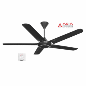 Quạt trần cao cấp QT06-Đ -01 80w Đen huyền bí