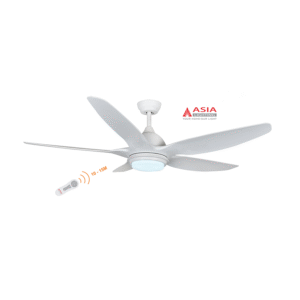 Quạt trần đèn cao cấp 38w QT02 – T – Trắng sang trọng Asia