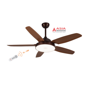 Quạt trần đèn cao cấp 38w QT04 – N – Nâu cà phê Asia