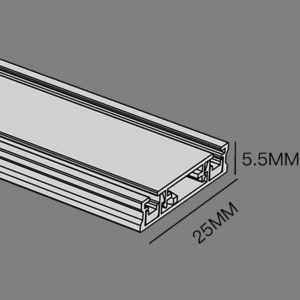 Thanh ray nam châm siêu mỏng ( 2 mét ) 18 RNCSM