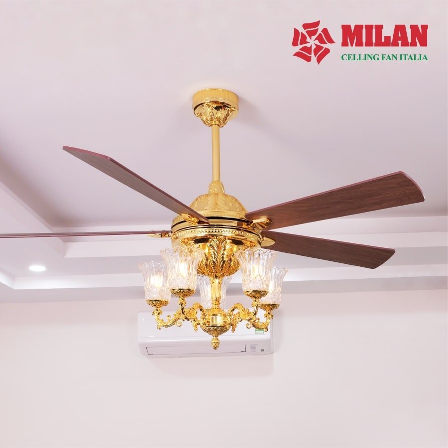 Quạt trần đèn FY968 – Mạ Vàng 9999 4 Quạt trần đèn FY968 – Mạ Vàng 9999 - Ảnh 3