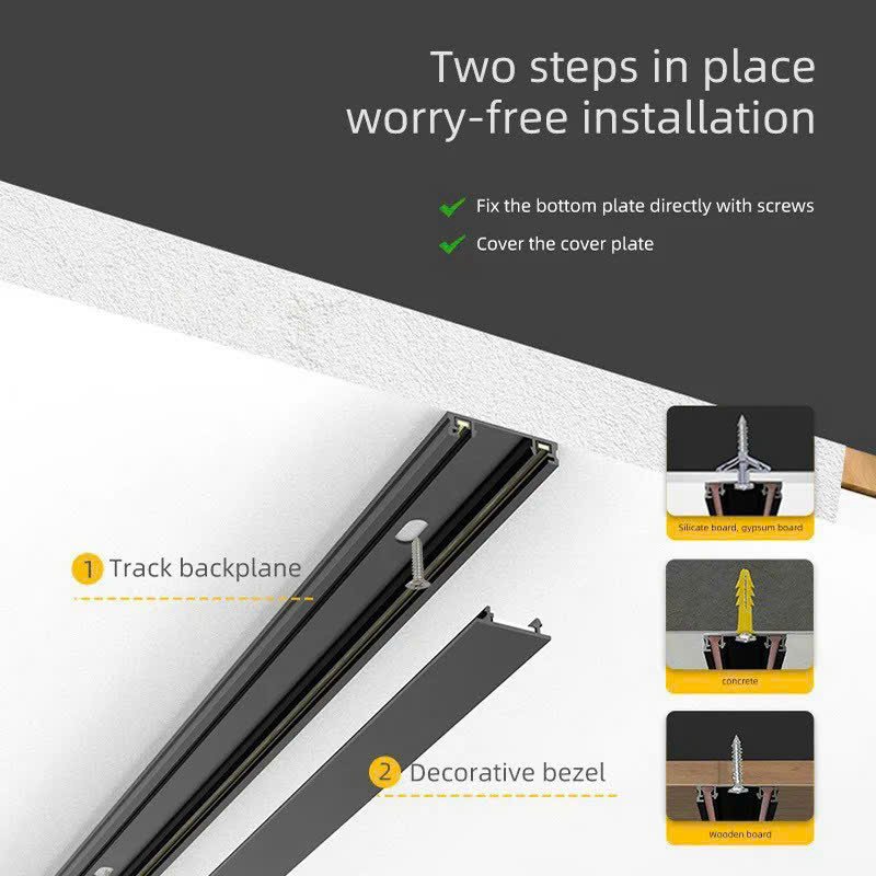 Thanh ray nam châm siêu mỏng ( 2 mét ) 5 Thanh ray nam châm siêu mỏng ( 2 mét ) - Ảnh 4