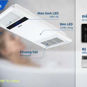 Quạt Sưởi Âm Trần Luxury 10 Đèn Sưởi Âm Trần Luxury