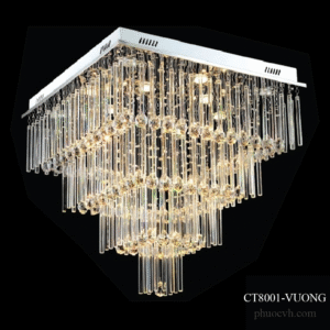 Đèn Mâm Pha Lê CT8001 Vuông