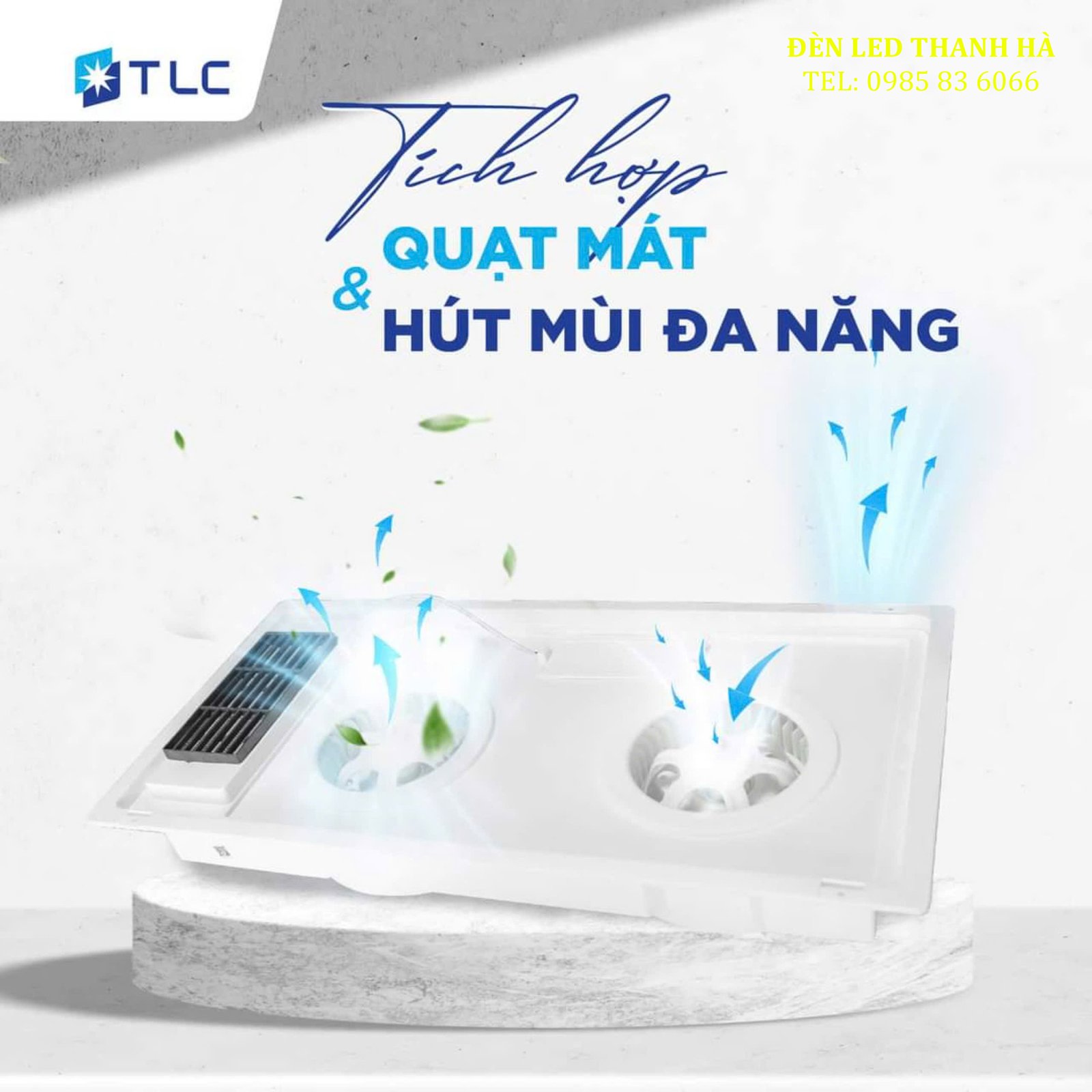 Quạt sưởi âm trần diệt khuẩn 5IN1 60×30 5 Đèn Sưởi Âm Trần Luxury