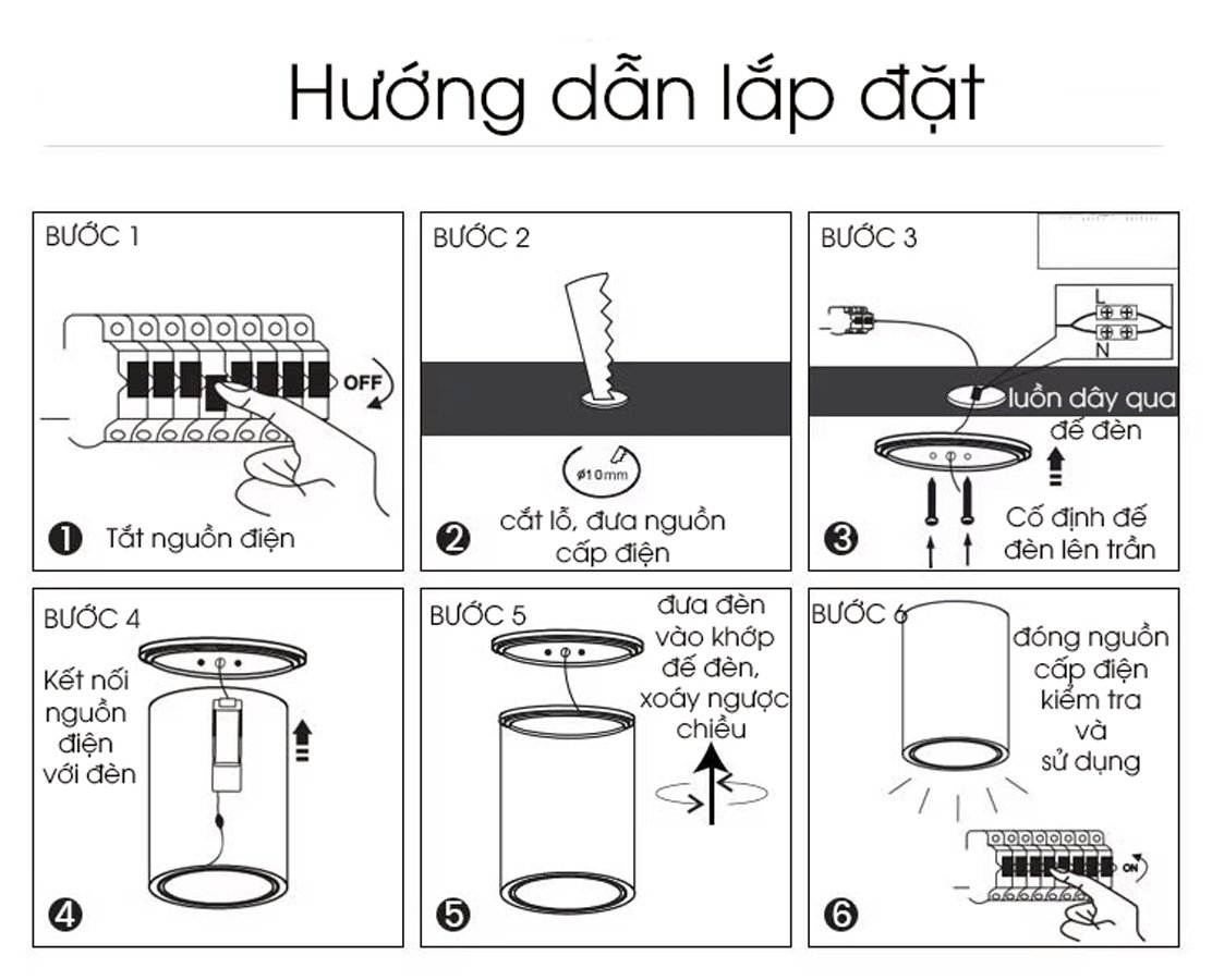 Đèn bơ chiếu rọi 10W - 15W 6 Đèn bơ chiếu rọi 10W - 15W
