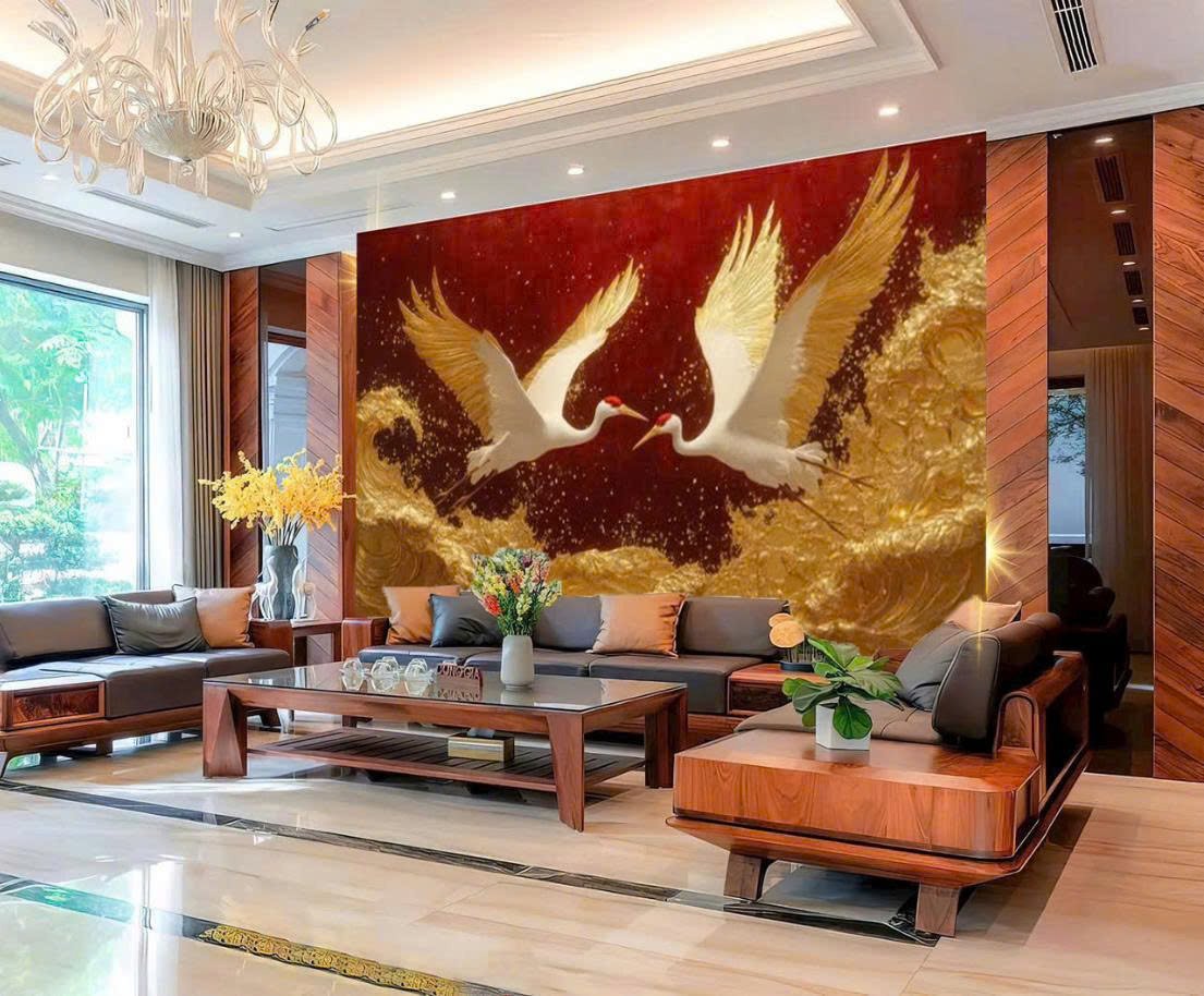 Tranh dán tường 3D 5 Tranh dán tường 3D - Ảnh 5