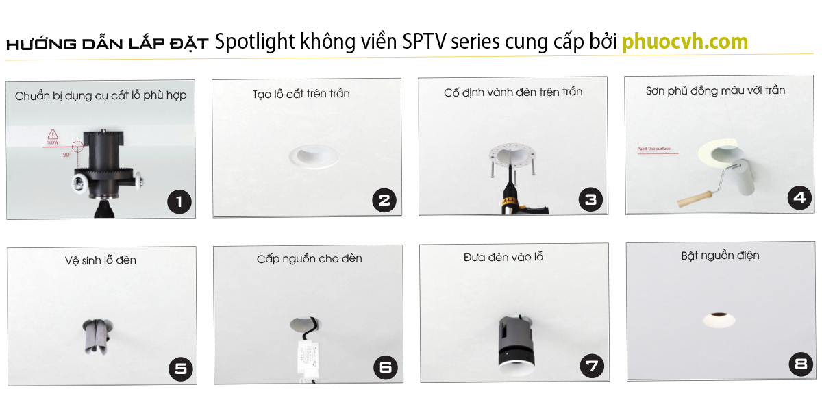 Spotlight không viền SPTV series 7 Spotlight không viền SPTV series - Ảnh 5