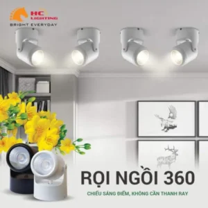 Đèn rọi ngồi COB xoay 360 11 den roi ngoi 360HC