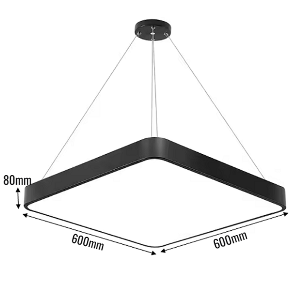 Đèn thả văn phòng hình vuông 3 Đèn thả văn phòng hình vuông - Ảnh 2