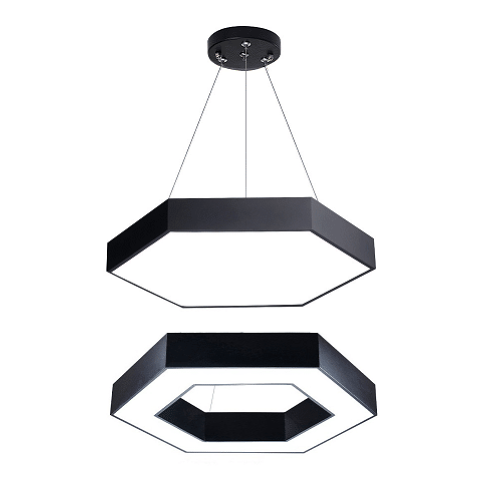 Đèn thả văn phòng hình lục giác 3 Đèn thả văn phòng hình lục giác