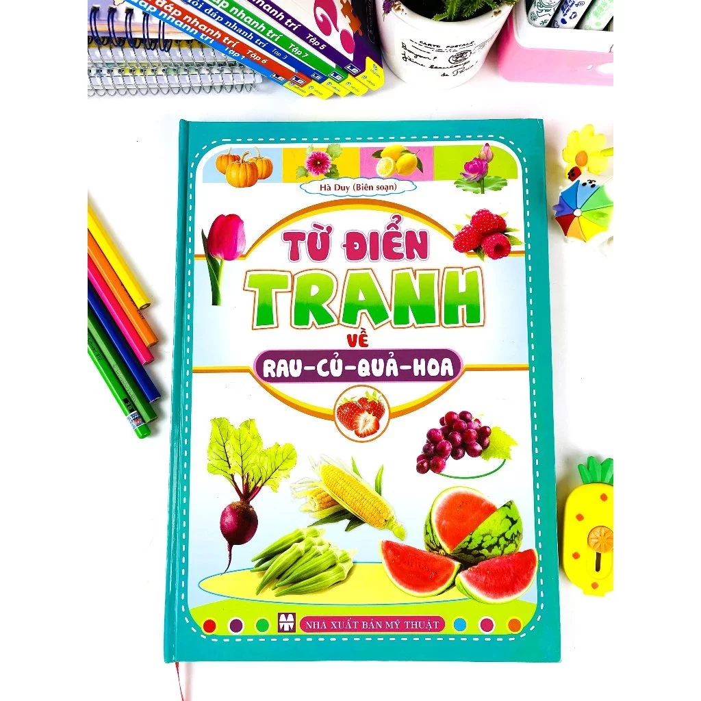 Sách - Từ Điển Tranh về Rau Củ Quả Hoa 3 Sách - Từ Điển Tranh về Rau Củ Quả Hoa - Ảnh 2