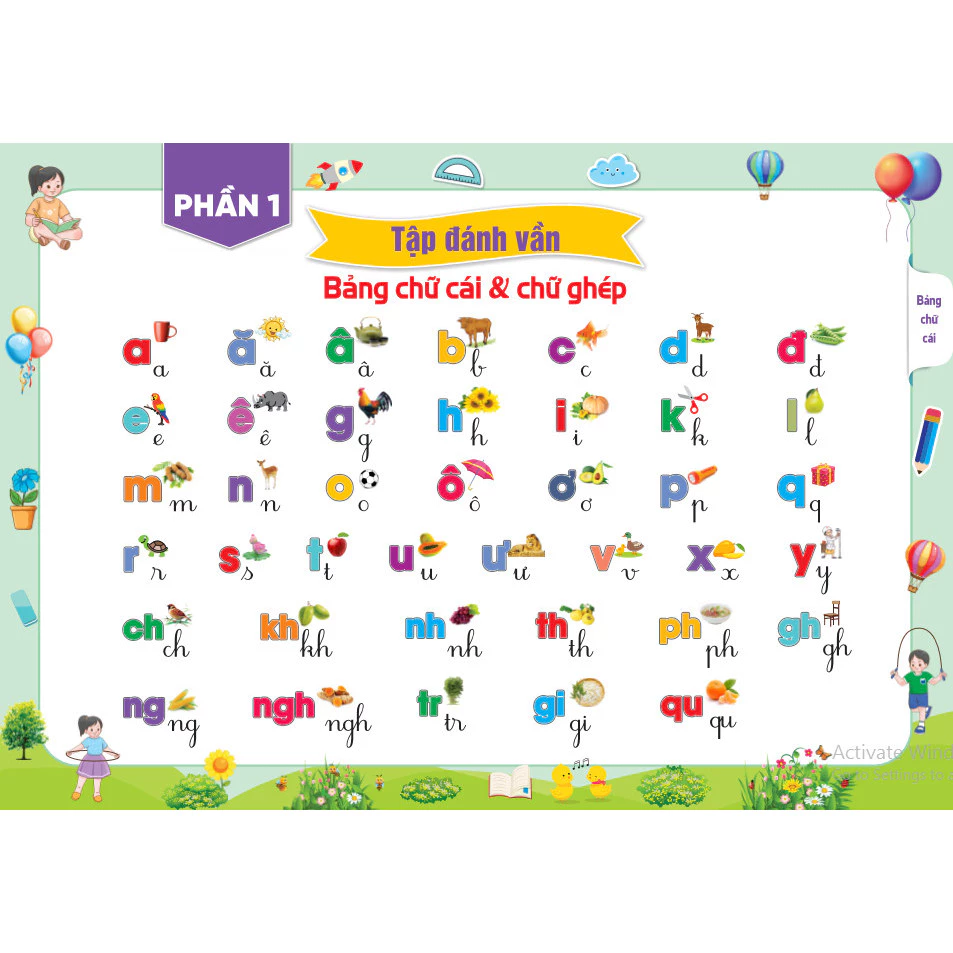 Sách - Chắp cánh cùng bé - Tập đánh vần Tiếng Việt - Bí quyết giúp con đọc Tiếng Việt thông thạo 5 Sách - Chắp cánh cùng bé - Tập đánh vần Tiếng Việt - Bí quyết giúp con đọc Tiếng Việt thông thạo - Ảnh 5