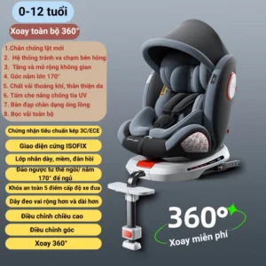 Alternative view of Ghế Ngồi Ôtô Cho Bé Nhà Topkids Fuji, Hệ thống ISOFIX+LATCH Có Mái Che Có Để Chân Hỗ Trợ Lắp Đặt Dễ Dàng