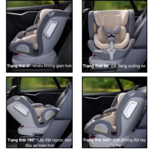 Ghế Ngồi Ôtô Cho Bé Nhà Topkids Fuji, Hệ thống ISOFIX+LATCH Có Mái Che Có Để Chân Hỗ Trợ Lắp Đặt Dễ Dàng 16 Ghe Ngoi Oto Cho Be Nha Topkids Fuji He thong ISOFIXLATCH Co Mai Che Co De Chan Ho Tro Lap Dat De Dang 3