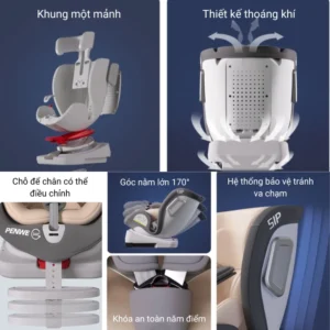 Ghế Ngồi Ôtô Cho Bé Nhà Topkids Fuji, Hệ thống ISOFIX+LATCH Có Mái Che Có Để Chân Hỗ Trợ Lắp Đặt Dễ Dàng 14 Ghe Ngoi Oto Cho Be Nha Topkids Fuji He thong ISOFIXLATCH Co Mai Che Co De Chan Ho Tro Lap Dat De Dang 5