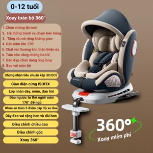 Ghế Ngồi Ôtô Cho Bé Nhà Topkids Fuji, Hệ thống ISOFIX+LATCH Có Mái Che Có Để Chân Hỗ Trợ Lắp Đặt Dễ Dàng 11 Ghe Ngoi Oto Cho Be Nha Topkids Fuji He thong ISOFIXLATCH Co Mai Che Co De Chan Ho Tro Lap Dat De Dang 8