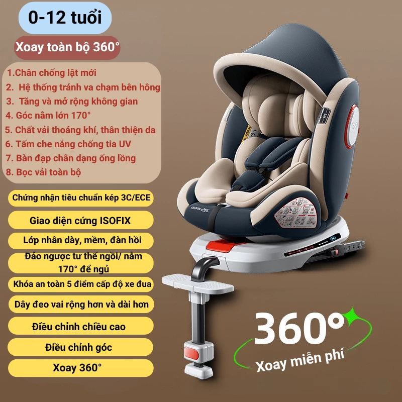 Ghế Ngồi Ôtô Cho Bé Nhà Topkids Fuji, Hệ thống ISOFIX+LATCH Có Mái Che Có Để Chân Hỗ Trợ Lắp Đặt Dễ Dàng 4 Ghế Ngồi Ôtô Cho Bé Nhà Topkids Fuji, Hệ thống ISOFIX+LATCH Có Mái Che Có Để Chân Hỗ Trợ Lắp Đặt Dễ Dàng - Ảnh 3