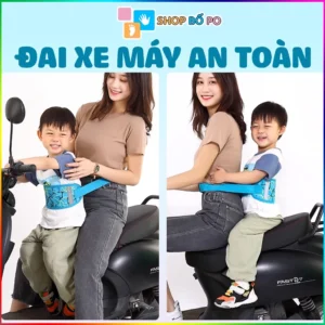 Đai đi xe máy cho bé - Đai xe máy giữ bé an toàn khi đi xe máy, xe máy điện 16 dai xe may an toan