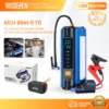 Bơm Lốp Kích Bình ắc Quy Ô Tô 4 Trong 1 Wisezen Có Thể Dùng Làm Pin Sạc Dự Phòng Tích Hợp đèn LED Dễ Thao Tác