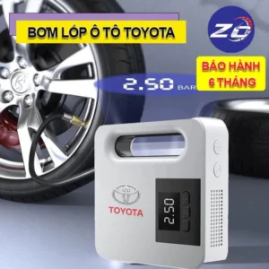 Alternative view of Bơm Lốp Xe Ô Tô TOYOTA - Điện Tử Cao Cấp, Thông Minh, Tự Ngắt, Màn LCD