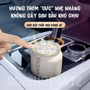 Sáp nước hoa Ô Tô QUEES CUP cao cấp - Khử mùi nội thất xe hơi - Thơm dịu nhẹ - Chống say xe - Sáp thơm ô tô