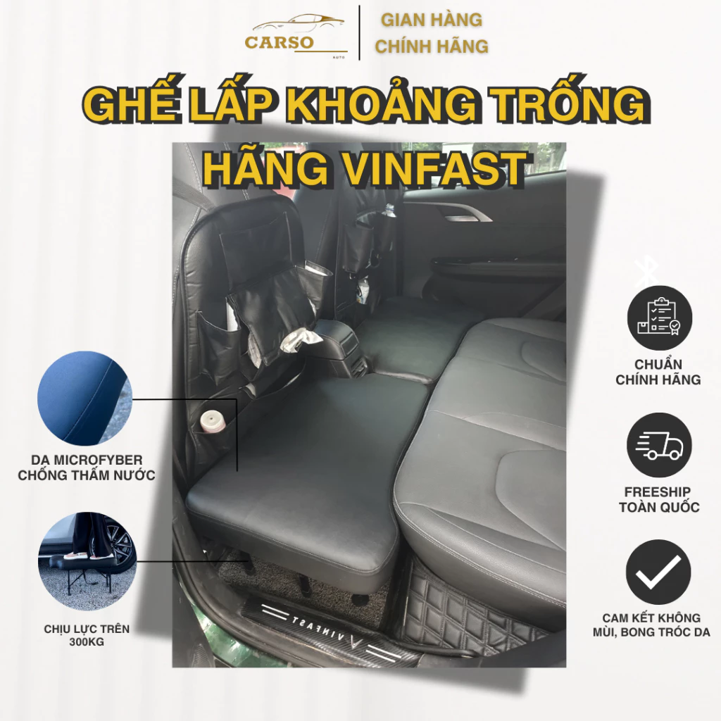 Đệm ghế sau lấp khoảng trống xe ô tô VINFAST thay thế cho đệm hơi chuẩn khít theo xe 8 Đệm ghế sau lấp khoảng trống xe ô tô VINFAST thay thế cho đệm hơi chuẩn khít theo xe - Ảnh 6